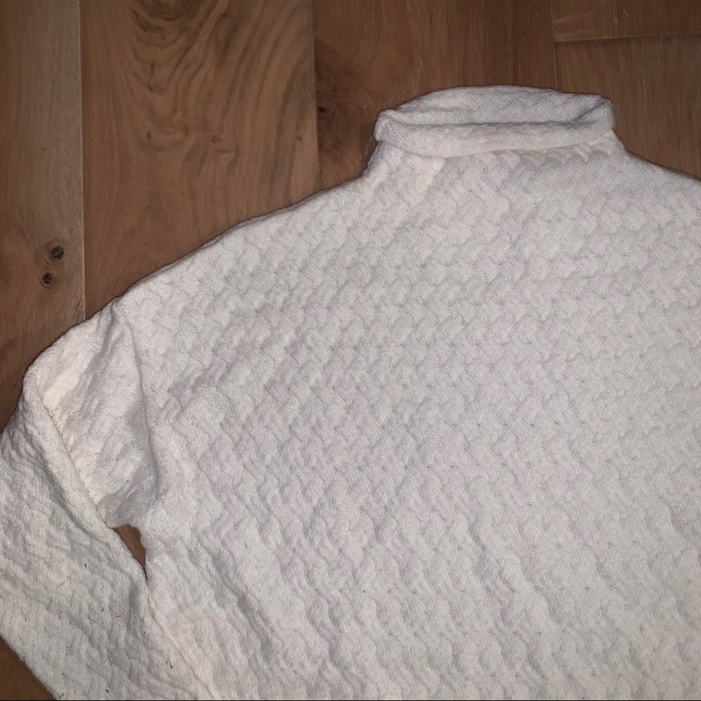 white sweater